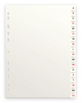 Intercalaires Alphabétiques A4 18 Positions Carte blanche satinée -  - 100204593_1100_1586511431
