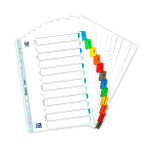 Intercalaires Mensuels A4 12 Positions Carte blanche -  - 100204608_1100_1676969972
