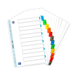 OXFORD PRZEKŁADKI NUMERYCZNE 1-12 - A4 - kartonowe - kolorowe indeksy - 100204616_1100_1686106806