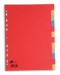 OXFORD Register - A4 - 12 teilig - blanko - unbedruckt - mit Indexblatt - 11 fach gelocht - aus Karton 160g/m² - assortiert - 100204945_1100_1685141673