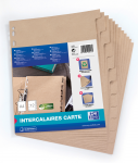 OXFORD Touareg Intercalaires Carton - A4 - 12 onglets - Non imprimé - 11 Trous - Beige - 100204955_1102_1586418834
