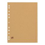 OXFORD Touareg Register - A4 - 6 teilig - blanko - unbedruckt - 11 fach gelocht - aus recyceltem Karton - beige - 100204978_1100_1685148559