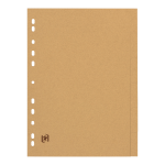 OXFORD Touareg Intercalaires Carton - A4 - 6 onglets - Non imprimé - 11 Trous - Beige - 100204978_1100_1686136462