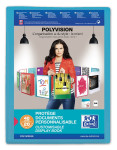 OXFORD POLYVISION DISPLAY BOOK - A4 - 20 pockets - Polypropylene - Translucent - Blue - 100206087_1100_1677180572