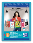 OXFORD POLYVISION DISPLAY BOOK - A4 - 20 pockets - Polypropylene - Translucent - Blue - 100206087_1100_1686124298