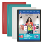 OXFORD POLYVISION DISPLAY BOOK - A4 - 40 pockets - Polypropylene - Opaque - Assorted colors - 100206234_1200_1686182197