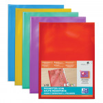 OXFORD CUT FLUSH FOLDER - Bag of 10 - A4 - PVC - 150µ - Smooth - Assorted colors - 100206719_8000_1577452154