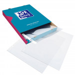 OXFORD PUNCHED POCKETS - Box of 100 - A4 - PVC - 80µ - Smooth - Clear - 100206943_8000_1562028307