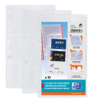 OXFORD VARIOZIP PUNCHED POCKETS - Bag of 10 - A5 - Business cards refill - Polypropylene - 150µ - Clear - 100207002_1100_1686129312