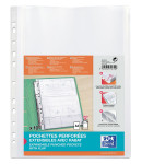 OXFORD EXPANDABLE PUNCHED POCKETS - Bag of 10 - A4 - W/ flap - Polypropylene - 200µ - Smooth - Clear - 100207008_1200_1677185634