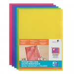 OXFORD CUT FLUSH FOLDER - Bag of 10 - A4 - PVC - 150µ - Smooth - Assorted colors - 100210494_8000_1572883613