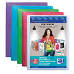 OXFORD POLYVISION DISPLAY BOOK - A4 - 40 pockets - Polypropylene - Assorted colors - 100211076_1200_1677154567