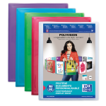 OXFORD POLYVISION DISPLAY BOOK - A4 - 80 pockets - Polypropylene - Assorted colors - 100211078_1200_1686092186