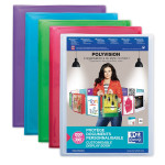 OXFORD POLYVISION DISPLAY BOOK - A4 - 100 pockets - Polypropylene - Assorted colors - 100211079_1200_1677154574
