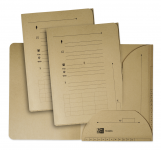 OXFORD Touareg Dokumentenmappe - A4 - mit zwei Klappen - für Inhalt 200 Blatt - aus recyceltem Karton - beige - Pack à 10 Stück - 100330111_1100_1616404240