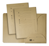 OXFORD Touareg Dokumentenmappe - A4 - mit zwei Klappen - für Inhalt 200 Blatt - aus recyceltem Karton - beige - Pack à 10 Stück - 100330111_1100_1685148913