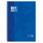 OXFORD CLASSIC Europeanbook 1 - A4+ - Capa Extradura - Caderno espiral Microperfurado - 5x5 - 80 Folhas - SCRIBZEE - AZUL MARINHO - 100430197_1100_1686200410