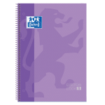 OXFORD CLASSIC Europeanbook 1 - A4+ - Capa Extradura - Caderno espiral Microperfurado - 5x5 - 80 Folhas - SCRIBZEE - MALVA - 100430201_1100_1686200406