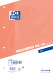 OXFORD CLASSIC Recambio - A4 - Paquete hojas sueltas - Liso - 100 Hojas - NARANJA - 100430209_1100_1648640010