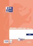 OXFORD CLASSIC Resmillería - A4 - Hojas Sueltas sin taladros para archivar - Liso - 100 Hojas - 100430214_1100_1584092634