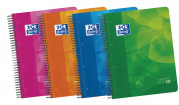 OXFORD LAGOON Europeanbook 4 con separadores - A4+ - Tapa de Plástico - Cuaderno espiral microperforado - 1 Línea - 120 Hojas - SCRIBZEE - Colores surtidos - 100430261_1200_1561114589
