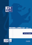 OXFORD CLASSIC Resmillería - A4 - Hojas Sueltas sin taladros para archivar - 4x4 con margen - 100 Hojas - 100430272_1100_1584093560