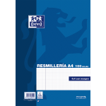 OXFORD CLASSIC Resmillería - A4 - Hojas Sueltas sin taladros para archivar - 4x4 con margen - 100 Hojas - 100430272_1100_1686200444