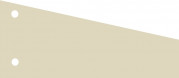 OXFORD intercalaires trapèze - 240x105/55mm - non imprimé - 2 trous - gris clair/beige - pq 100 - 100590079_1100_1585913364