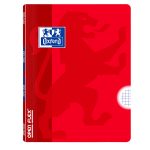 OXFORD OPENFLEX Libreta grapada - A4 - Tapa de plástico - grapada - 4x4 con margen - 48 Hojas - Rojo - 100735871_1100_1686200777