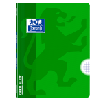 OXFORD OPENFLEX Libreta grapada - A4 - Tapa de plástico - grapada - 4x4 con margen - 48 Hojas - Verde - 100735874_1100_1686200784