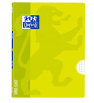 OXFORD OPENFLEX Libreta grapada - A4 - Tapa de plástico - grapada - 5x5 con margen - 48 Hojas - Lima - 100735897_1100_1632535830