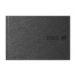 JOURNALIER 15 X 10 cm EUROPEAN - Civil 2023 - Reliure couture - Noir - 100771275_1200_1677195335
