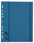 OXFORD intercalaires pré-découpés carton - A4 XL - 10 onglets - imprimé 1-10 - 11 trous - bleu - 400004665_1100_1584720867