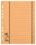 OXFORD intercalaires pré-découpés carton - A4 XL - 10 onglets - imprimé 1-10 - 11 trous - jaune - 400004666_1100_1584715796