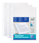 OXFORD PUNCHED POCKETS - Bag of 100 - A4 - Polypropylene - 90µ - Embossed - Clear - 400005473_1100_1686137757