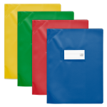 PROTEGE-CAHIER OXFORD STRONG LINE - 17x22 - Avec marque page - PVC - 150µ - Opaque - Couleurs assorties - 400006823_1200_1686129492