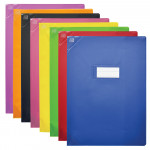 OXFORD STRONG LINE EXERCISE BOOK COVER - 24x32 - With bookmark flap - PVC - 150µ - Opaque - Assorted colors - 400006852_8000_1561566547
