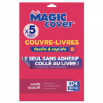 COUVRE-LIVRES OXFORD MAGIC COVER - A4 - PP- Lisse - 75µ - Incolore - 5 feuilles - 400008903_1100_1578644752