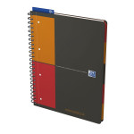 Oxford International Managerbook - A4+ - Projektlineatur - 80 Blatt - Doppelspirale - Polypropylen Cover  - SCRIBZEE® kompatibel - Grau - 400010756_1300_1677220711