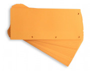 OXFORD Duo scheidingsstroken - 240x105mm - onbedrukt - 4 gaats - oranje - pak 60 stuks - 400014013_1101_1577457385