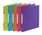 OXFORD SCHOOL LIFE RING BINDER - A4+ - Spine of 30mm - 4-O rings - Polypropylene - Translucent - Assorted colors - 400014998_8000_1561766758