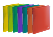 OXFORD SCHOOL LIFE RING BINDER - A4 - 20 mm spine - 4-O rings - Polypropylene - Translucent - Assorted colors - 400015030_1400_1686137387