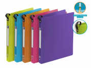 OXFORD SCHOOL LIFE RING BINDER CLASS'UP - A4+ - Spine of 30mm - 2-O rings - Polypropylene - Translucent - Assorted colors - 400018338_1400_1589827950