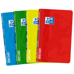 OXFORD OPENFLEX SMALL NOTEBOOK - 11x17cm - Polypro cover - Stapled - 5x5mm squares with margin - 96 pages - Assorted colours - 400019611_1200_1709027983