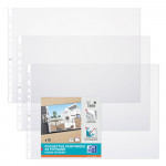 OXFORD PUNCHED POCKETS - Bag of 10 - A3 - Landscape format - PVC - 90µ - Smooth - Clear - 400024809_8000_1561769908