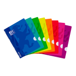 OXFORD OPENFLEX Libreta grapada - A4 - Tapa de plástico - grapada - 4x4 con margen - 48 Hojas - Colores surtidos - 400026393_1200_1686200853