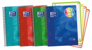 OXFORD LAGOON Europeanbook 4 - A5+ - Tapa de Plástico - Cuaderno espiral microperforado - 5x5 - 120 Hojas - SCRIBZEE - Colores surtidos - 400027274_1200_1658133611