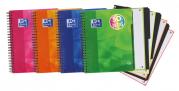 OXFORD LAGOON Europeanbook 4 con separadores - A4+ - Tapa de Plástico - Cuaderno espiral microperforado - 5x5 - 120 Hojas - SCRIBZEE - Colores surtidos - 400027277_1200_1651052848
