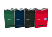 OXFORD Office Essentials Notepad - A7 - Hardback cover - Twin-wire - Ruled - 140 Pages - Assorted Colours - 400033667_1400_1677233706