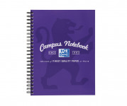 Oxford Campus A5+ Card Cover Wirebound Notebook Ruled with Margin 140 Pages Purple -  - 400035950_1100_1632539622